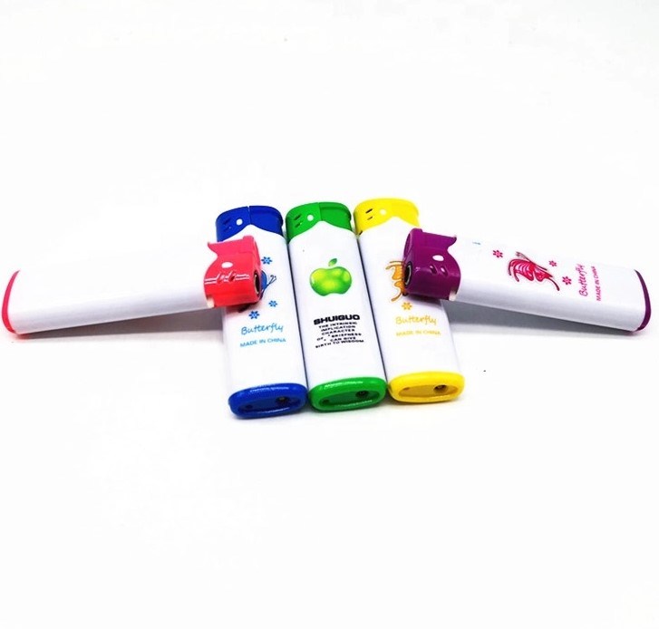 Wholesale Price Multi Colored Refillable Windproof Plastic Lighter