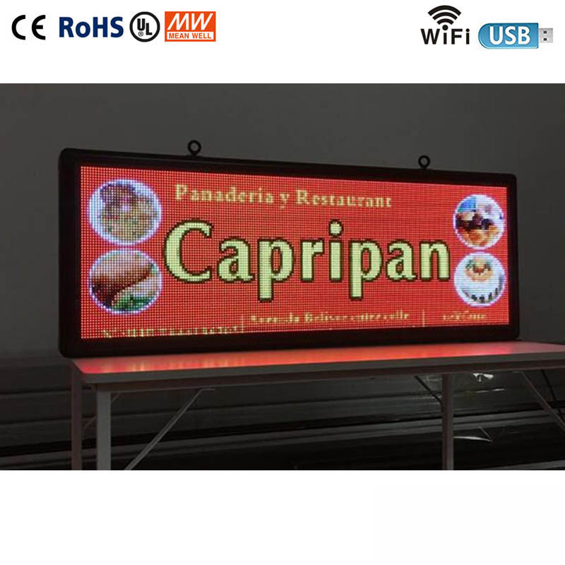 Advertising Message LED Window Display Signs Board Full Color 110V 220V Voltage