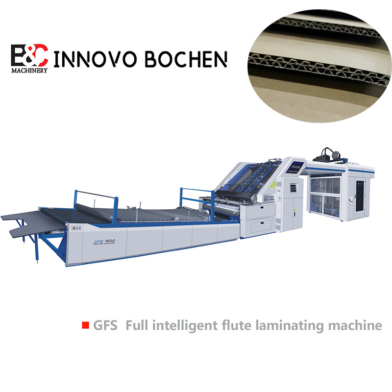 Full Intelligent Flute Laminating Machine In High Speed Automatic Corrugated 360*380mm