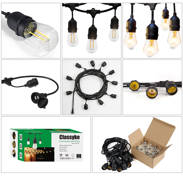 Solar Rope Lights Outdoor LED Belt String B22 E27 With IP65 Customized Size