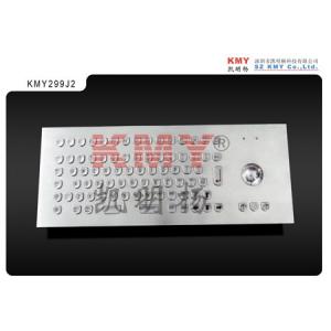 China CE ROHS FCC Kiosk Metal Keyboard With Trackball PS2 USB Connector on sale