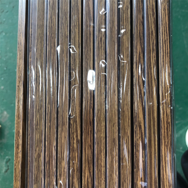 Durable External Corner Tile Trim Aluminum Wooden Grain Tile Accessories