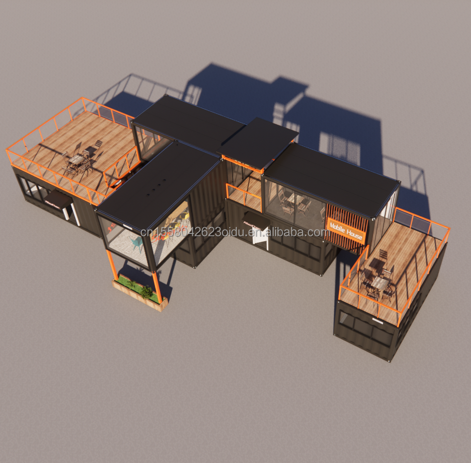 Affordable Beautiful House with Walls Multiple Combinations of 20ft Prefab Home Tiny Houses Container in Customized Color