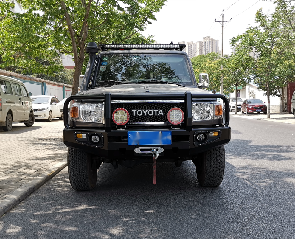 Toyota LC79 Rear Bumper with Tire Carrier Jerrycan Holder Winch Bull Bar Front Bumper