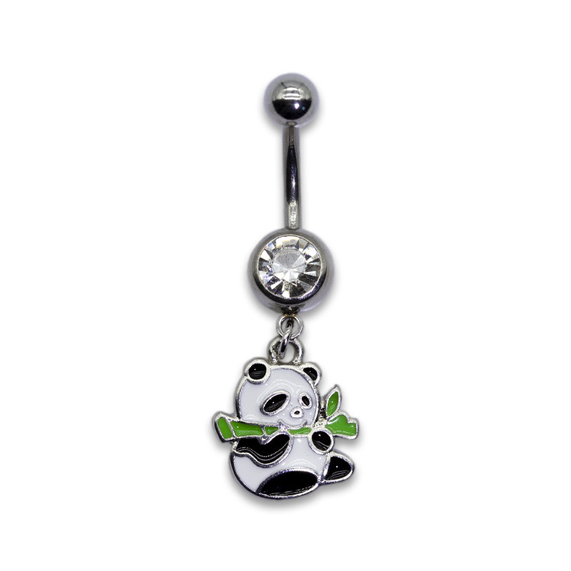OEM ODM navel piercing jewelry 316 Stainless Steel Panda Piercings