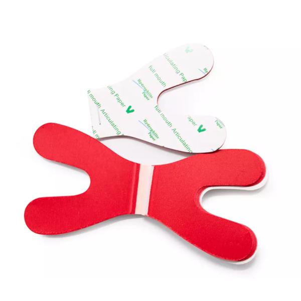 Colorful Horse Shape Full Arch 100um Dentist Bite Paper