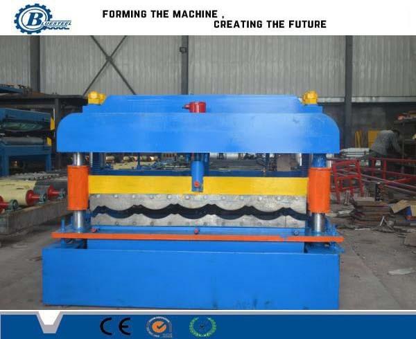 5.5KW Metal Steel Roof Tile Roll Forming Machine / Roof Tiles Making Machine For