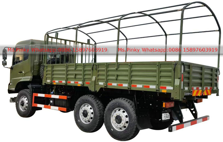 Dongfeng New Model 6x6 6 Wheel Drive Truck Man Transport Vehicle With Tarpaulin Good Price for Sales
