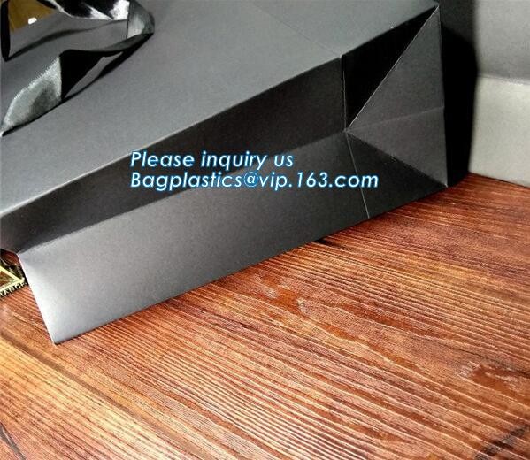 Luxury paper bags with handles Different Sizes,250gsm art paper shopping carrier bag custom printing with handle rope