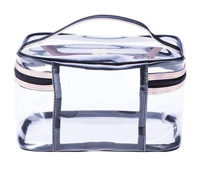 PVC Mini Plastic Cosmetic Bags , Cosmetic Tote Bags Printed Promotional