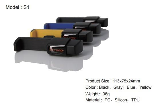 Simple Easy Install Air Vent Mobile Holder , Mobile Phone Holder For Car Air