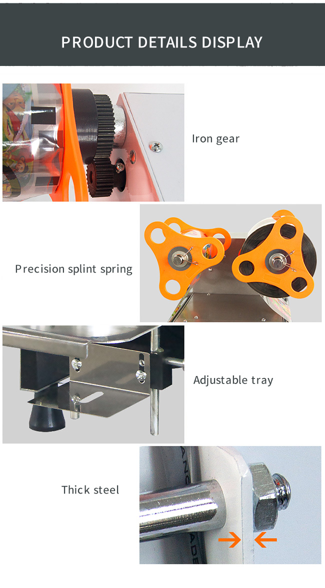 Milk Tea Shop Automatic Cup Sealing Machine Dimensions 282*360*535 mm