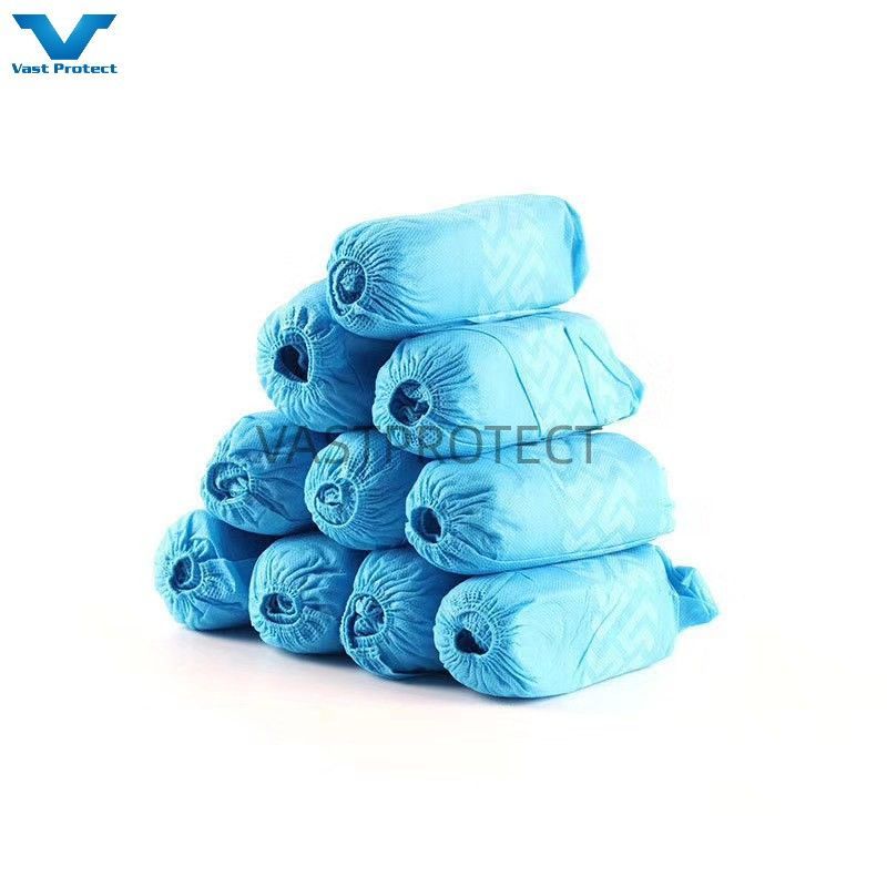 Disposable OEM Shoe Cover PP 10g Blue Factory Anti-Slip Shoe Covers