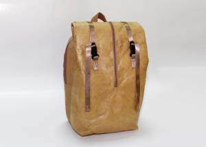  Multi - function waterproof washable paper bags backpack tyvek kraft paper recycle backpack Manufactures