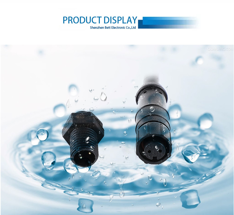 M8 Connector Waterproof Cable Panel Type Automation Equipment Sensor Male And Female Waterproof Plug Connector