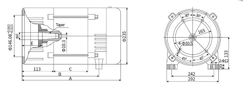12KW Stable Performance High Output Alternator Brush Excitation Type
