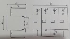 SBO Series 40KA AC DC 2.1KV Surge Protection Device