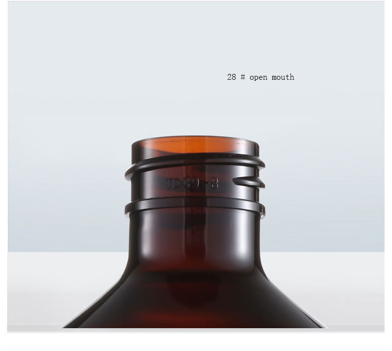 500 ml brown shampoo empty bottle plastic pump bottles for shampoo