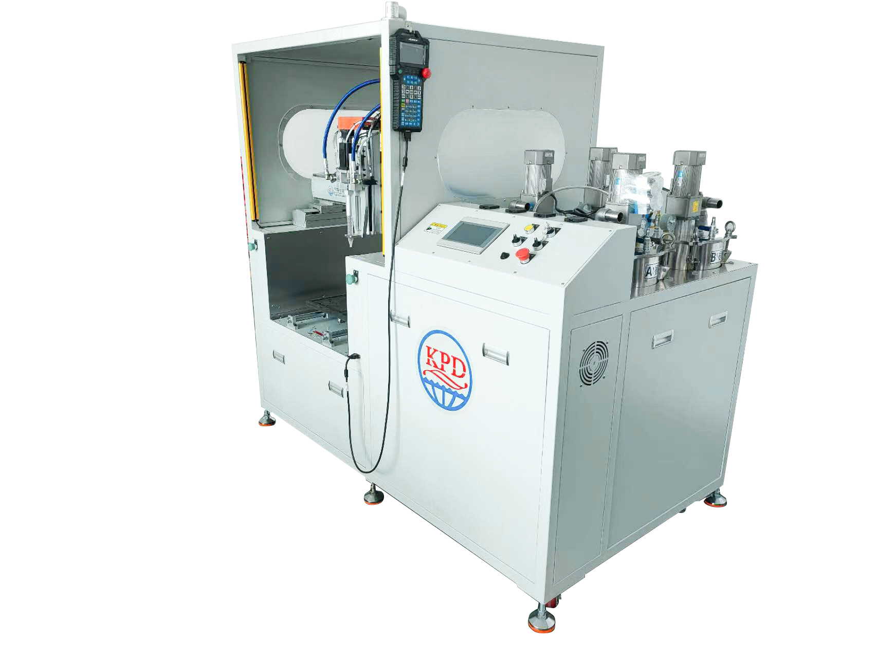 Benchtop Two Components Potting Machine with Mixing and Video Inspection
