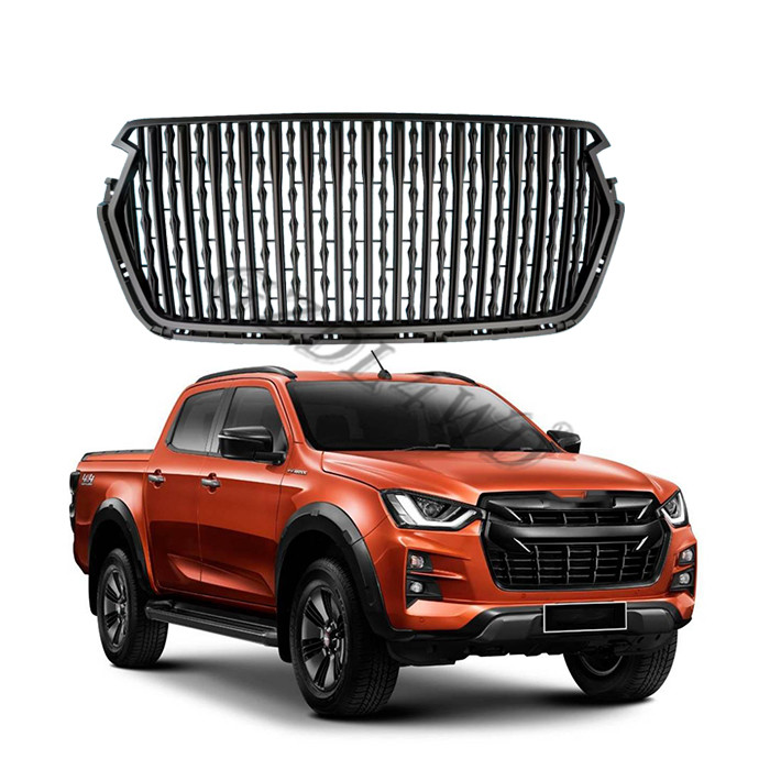 127cm x 15cm x 57cm Front Grill Mesh With LED Logo For Isuzu Dmax 2016-2019