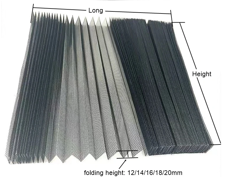 pleated insect screen