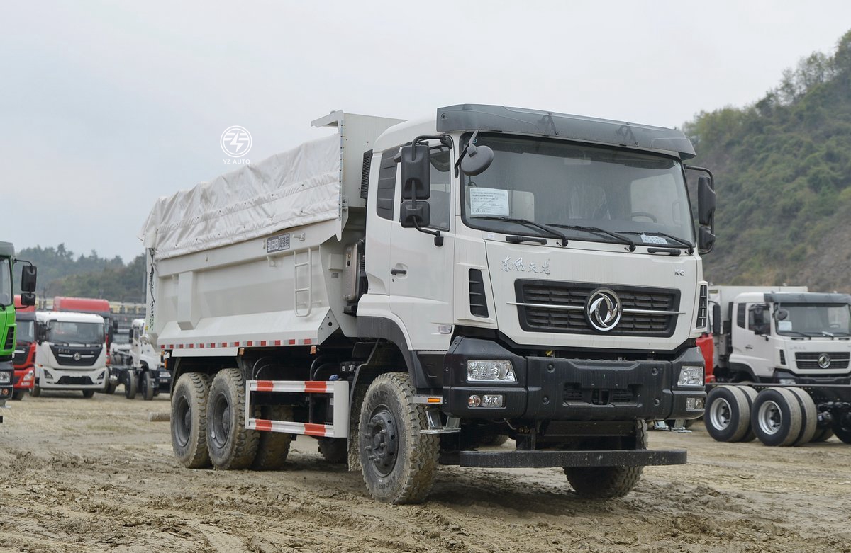350hp Left Hand Drive 10 Wheel Dongfeng 6X4 Tipper Truck For Sand And Gravel Dumping