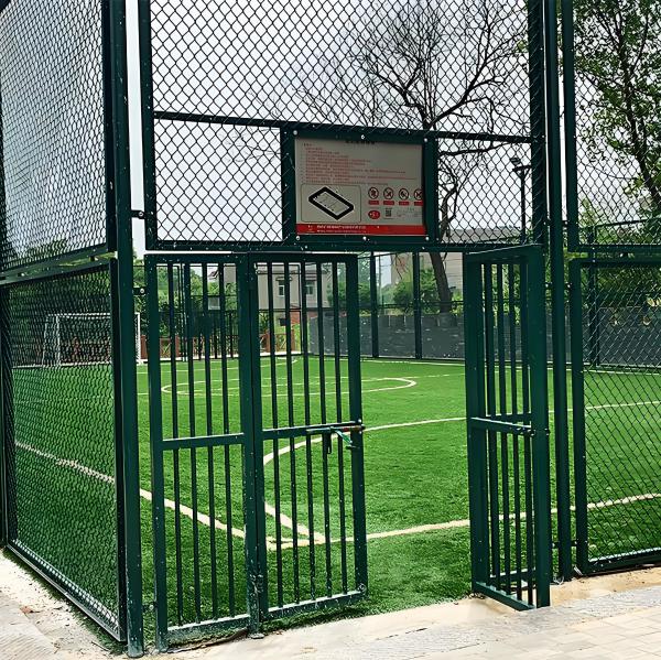 PVC coated Metal Wire Mesh Fencing Football Stadium Baseball Field Chain Link