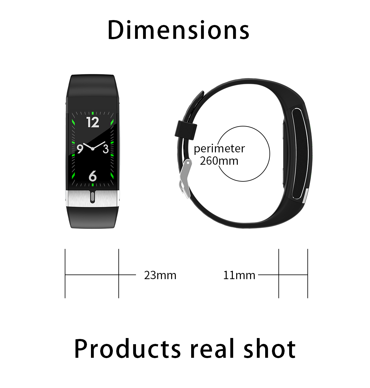 HL66 Smart watch IP68 Heart Rate Wristband For Couples USB Plug Play Charging