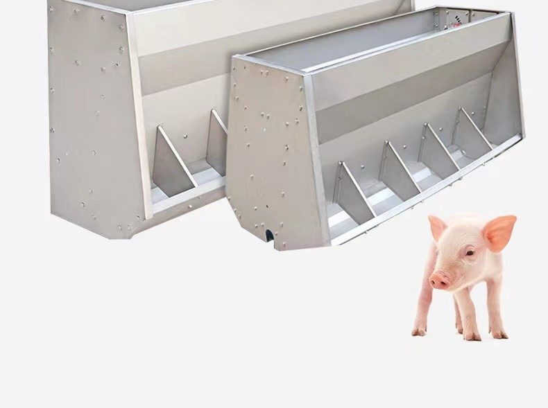 Stainless Steel 304 Livestock Feeding Equipment Swine Nursery Feeders 8 Holes