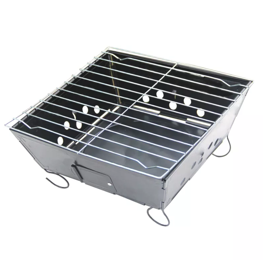 Outdoor Camping Portable Disposable Charcoal BBQ Grill with Design and 32X24X6cm Size