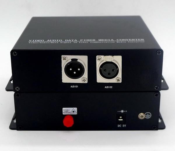 1 Channel 3-pin XLR BIDI Balance AudioTo Fiber Optic Converter,banlanced audio