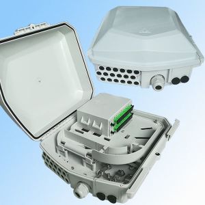 Hinge Structure Fiber Optic Termination Box 24F Load With 1x16 Module Type PLC