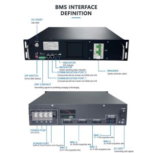 high voltage BMS(HV BMS) 75S 240V 50A Intergrated BMS With Parallel Function For