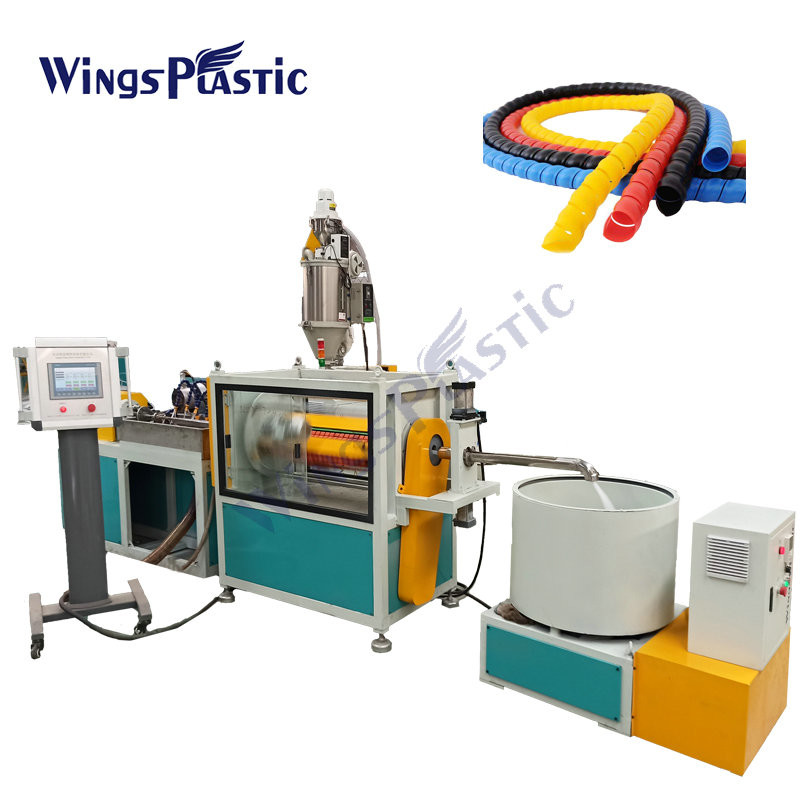  PE PP Spiral Protector Making Machine / Spiral Hose Guard Production Line Manufactures