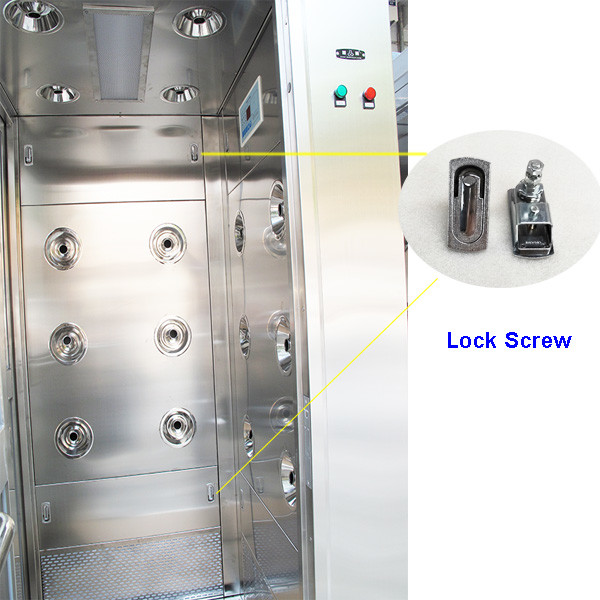 2 Side Blowing Powder Mill Air Shower With Dust Collector