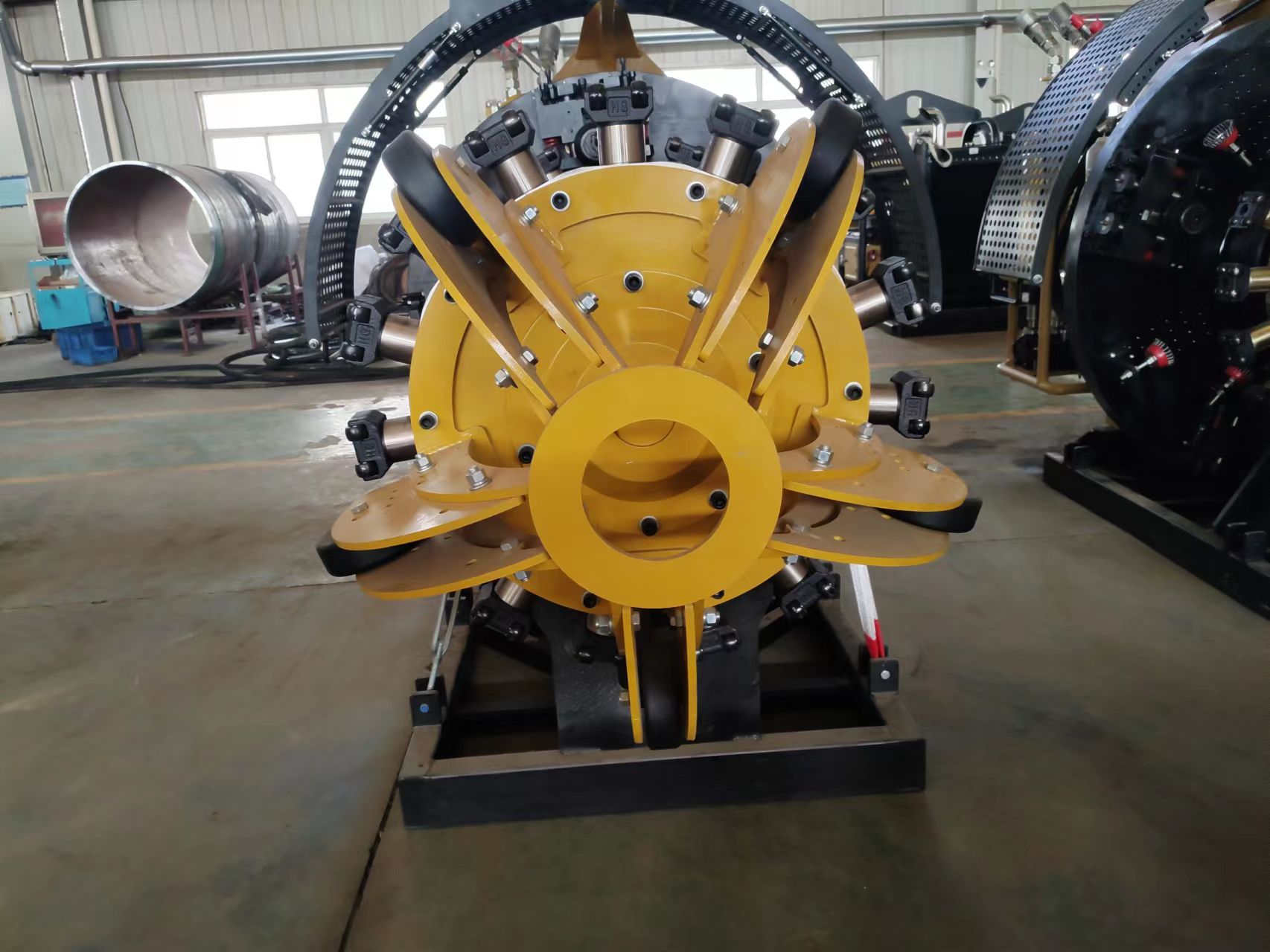 Steel Plate Beveling Machine for Pipeline Equipment at Manufacturing Plant Weight KG 4500