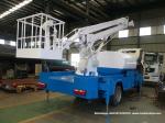 Truck Mounted 16m Aerial Work Platforms woith Water tanker High Performance