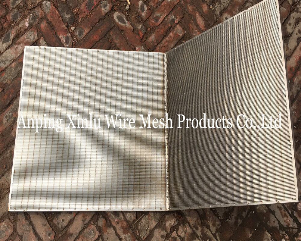 SS 321 Wedge Wire johnson type Sieve Bends Welded Edge 1.5X20mm Support Bar