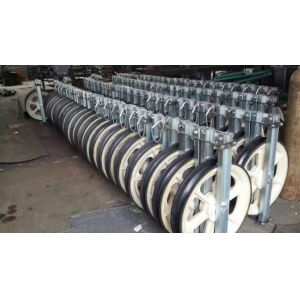  220KV Overhead Transmission Line Stringing Blocks With Aluminum Alloy Sheaves Manufactures