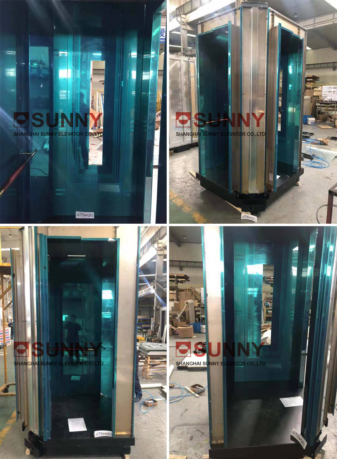 Light Curtain 1200×1000MM MRL Stainless Steel Passenger Elevator