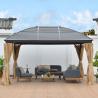 Buy cheap Metal Roof Gazebo Aluminum Frame Galvanized Steel Double Roof from wholesalers