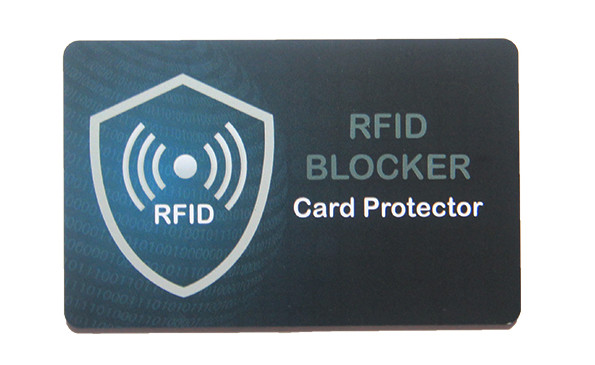 PVC RFID Block Card Protector Card Signal Anti Theif With Shield Safety Guard