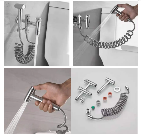 Highest Quality Best Selling Light Grey 304 Handheld Toilet Spray