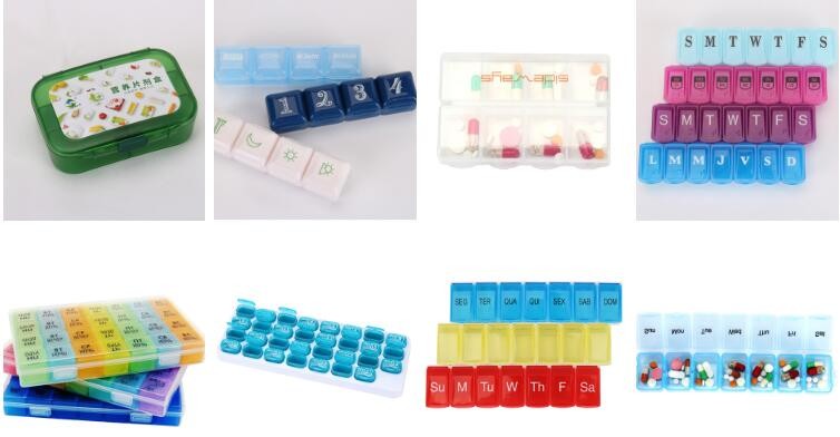Portable Creative style foldable travel plastic cup with pill case, Random color creative travel cup with pill case for