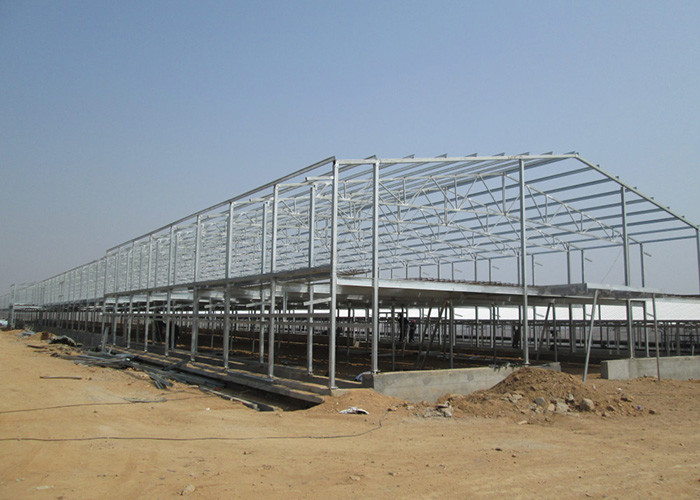 AZ150 Light Steel Structure Prefab Poultry House With Chicken Raising Equipment