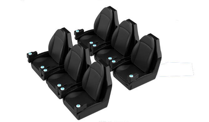 Amusement Park 6 Seats 9d Virtual Reality Cinema VR Roller Coaster Machine