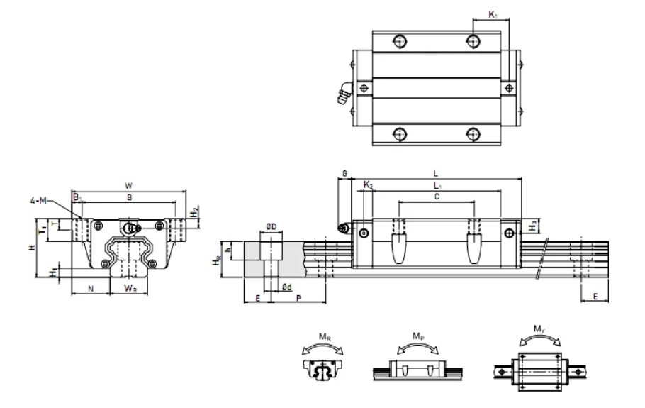 Low Friction Precision Slide Rails Corrosion Resistant Linear Guide Customized