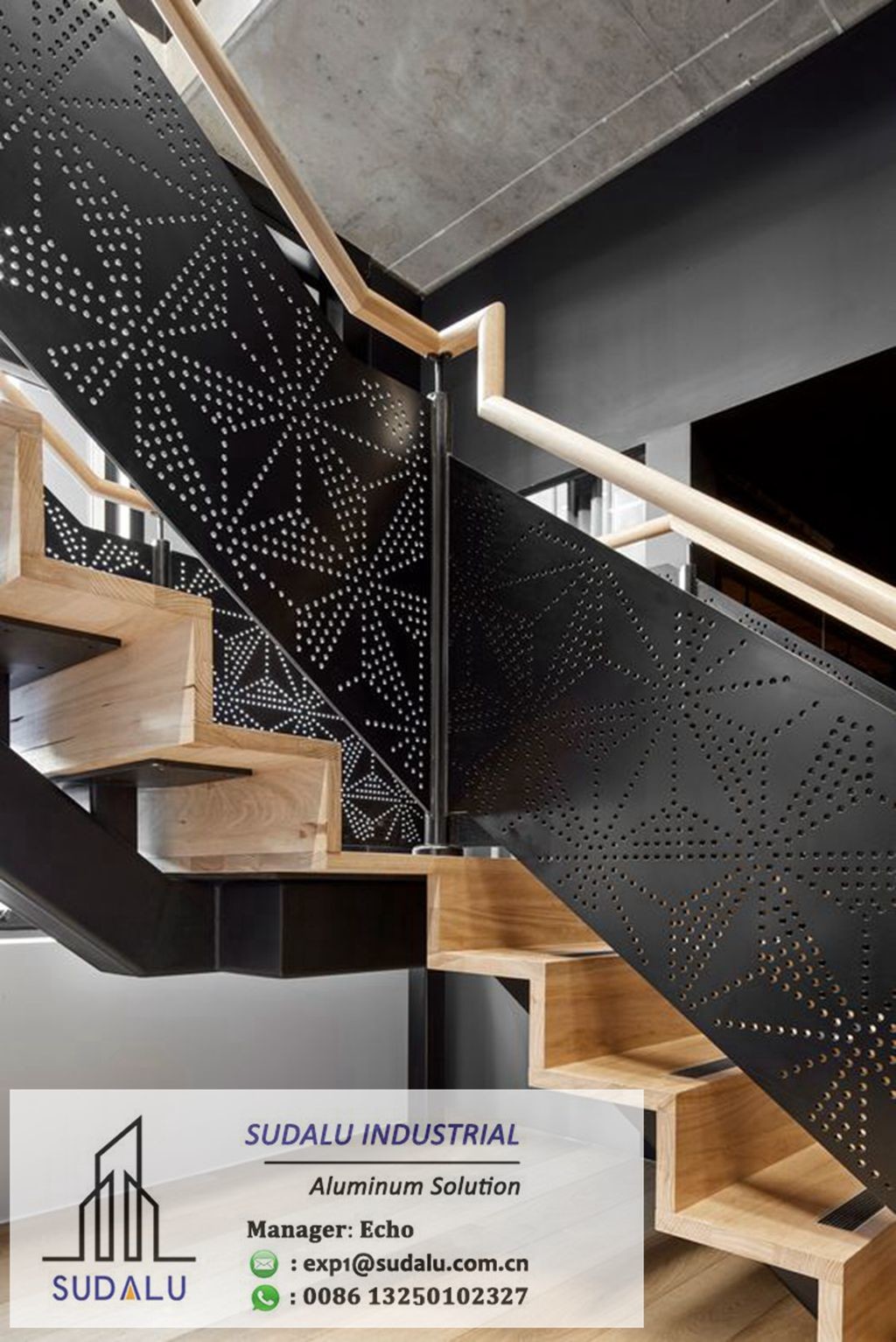 Aluminum Staircase Decorative Screen Panels Aluminum Laser Cut Screen Sheet for Interior Decoration