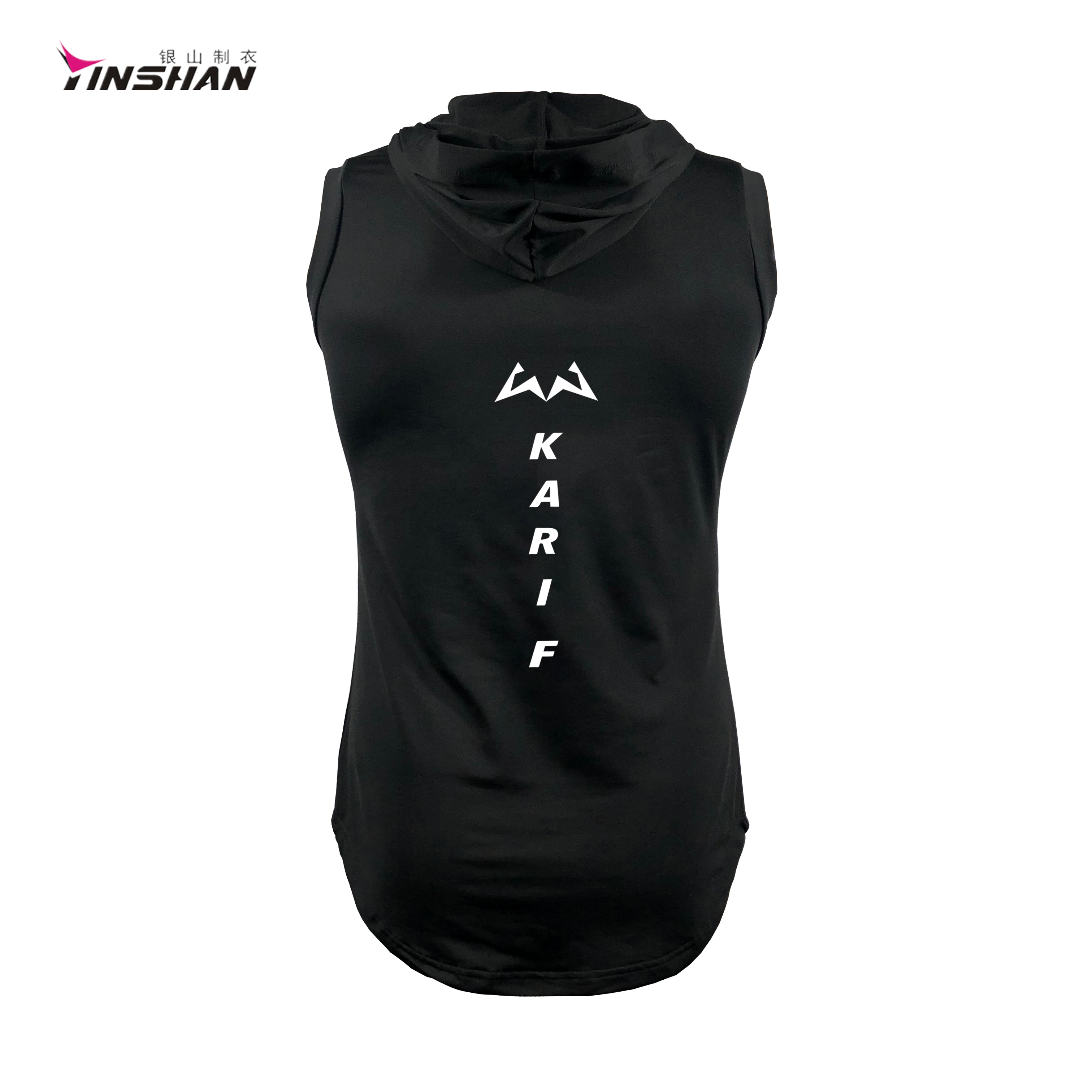 Custom Logo Hot Muscle Sleeveless Shirt for Unisex Summer Casual Hooded Gym Vest
