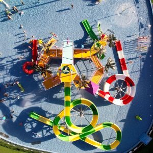 Customization Upon Request Interactive Water Play Equipment with 114mm Pole
